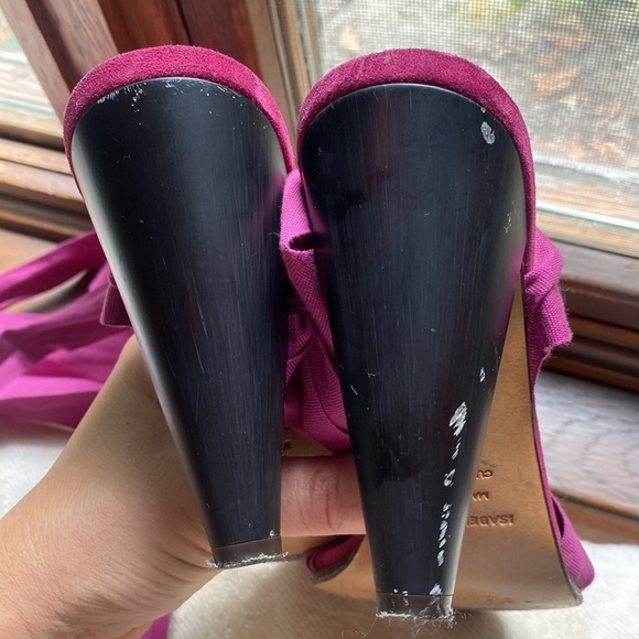 Isabel Marant
Alica Wraparound Cotton Sandals color: Fuchsia - Picture 5 of 7